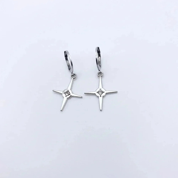 STAR Hoops Earrings - Picture 2 of 2